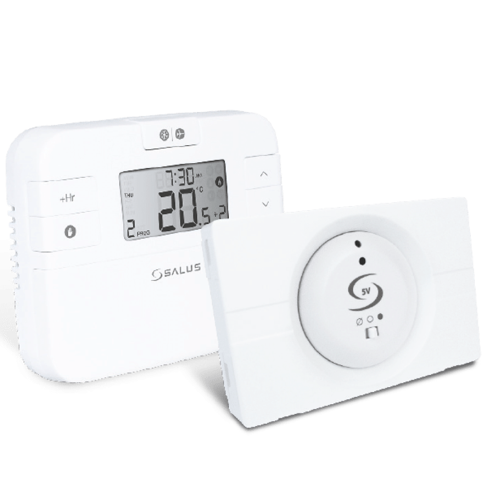 Salus RT510LG+5V Wireless Programmable Thermostat for Ideal Boilers