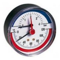 Combined Temperature Pressure Gauge 