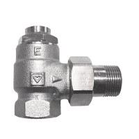 Herz Single Pipe Lockshield - 1/2" Angled 