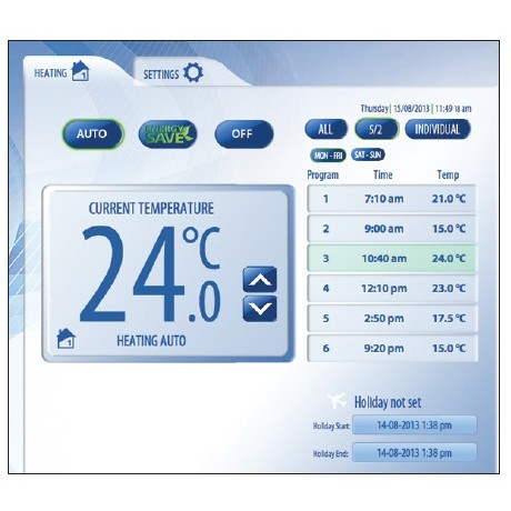 Smart Plug-in Programmable Thermostat for Combi Boilers