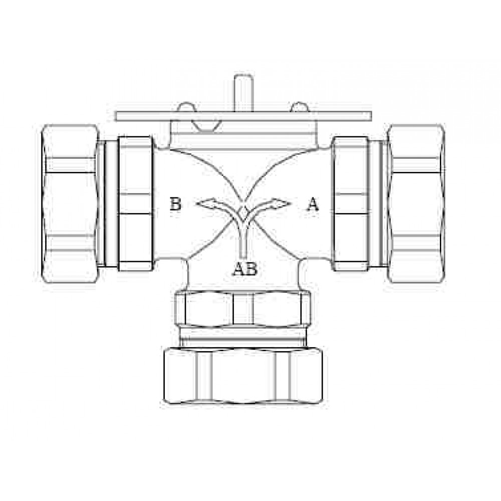 Potterton Myson 22mm 3-Port Valve Body Only