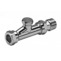 Danfoss Randall RLV-D Chrome Lockshield - Straight  Danfoss Randall RLV-D Chrome Lockshield - Straight