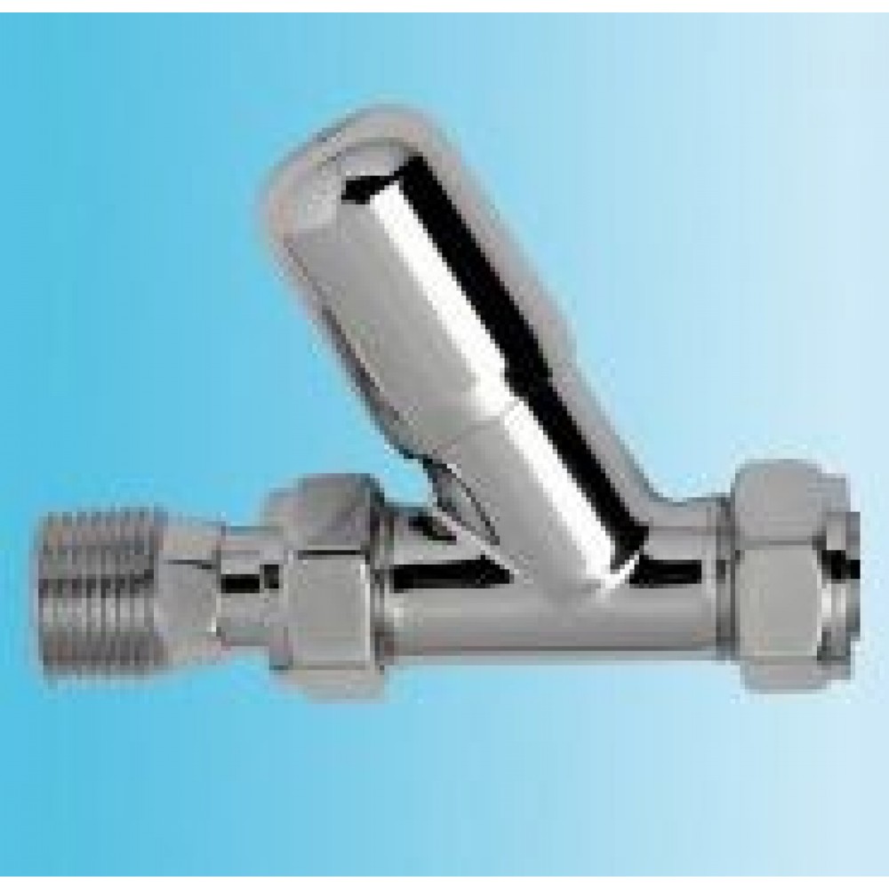 Myson Heavy Pattern Chrome Radiator Valve - Straight