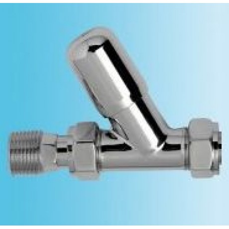 Myson Heavy Pattern Chrome Radiator Valve - Straight